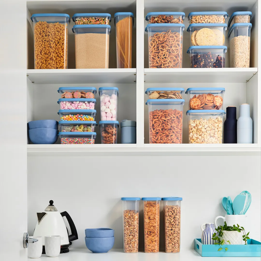 Stack & Store Pantry Containers, Oblong, 1.2L