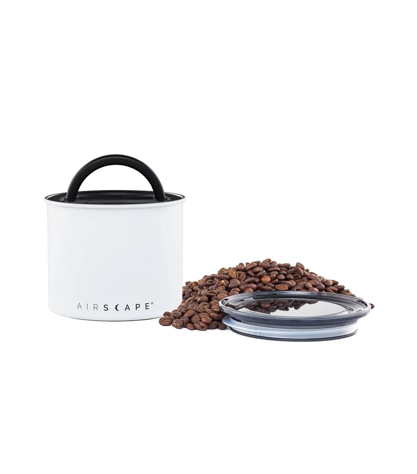 Stainless Steel Coffee and Food Storage Canister - 4" Chalk (Matte)