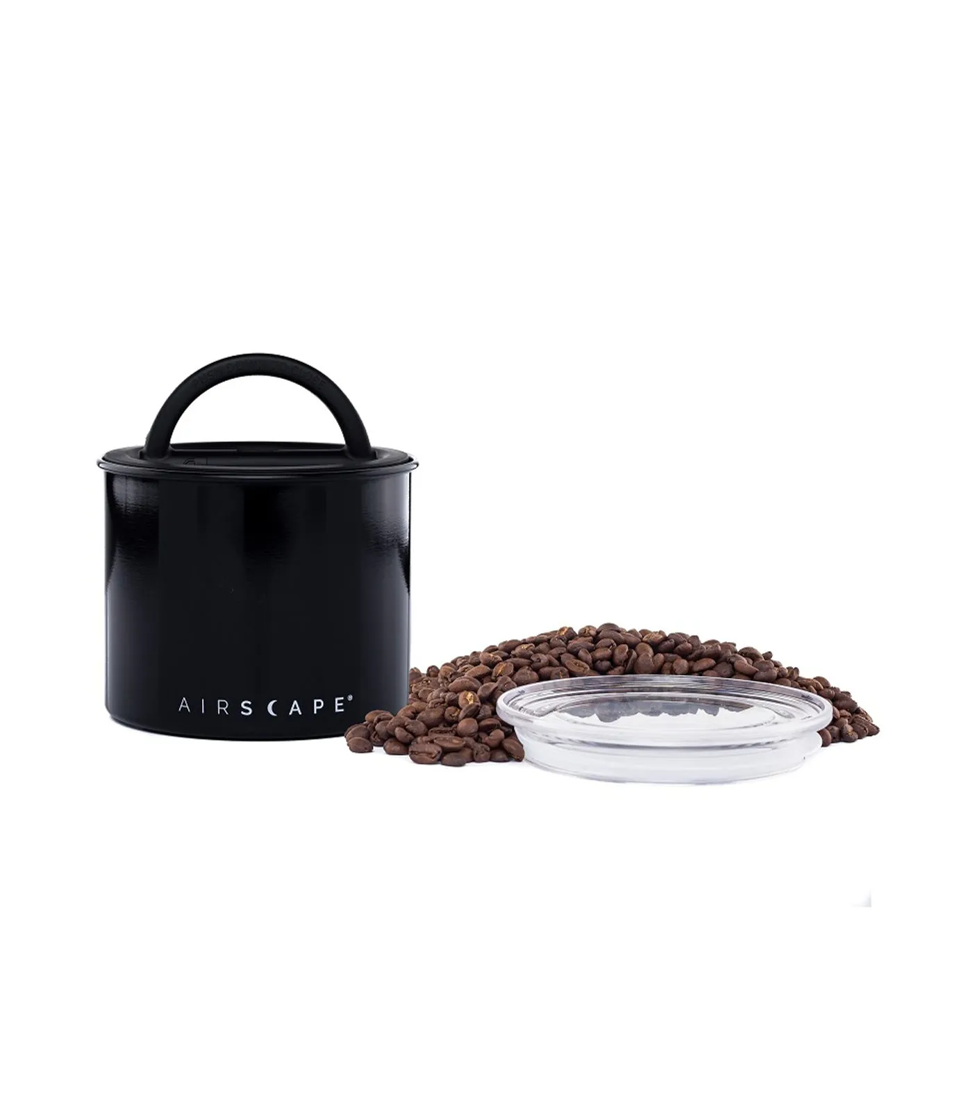 Stainless Steel Coffee and Food Storage Canister - 4" Obsidian