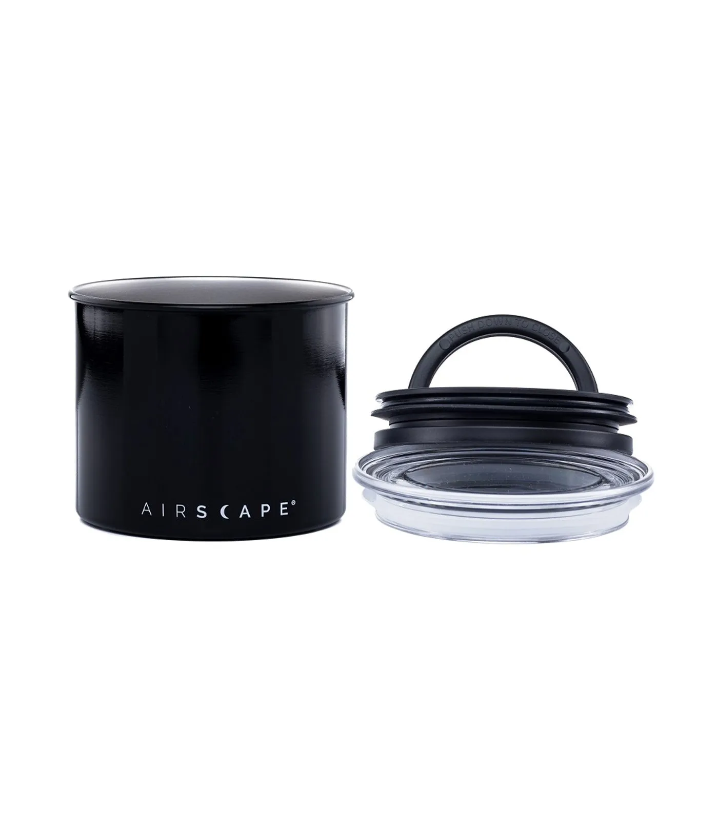 Stainless Steel Coffee and Food Storage Canister - 4" Obsidian