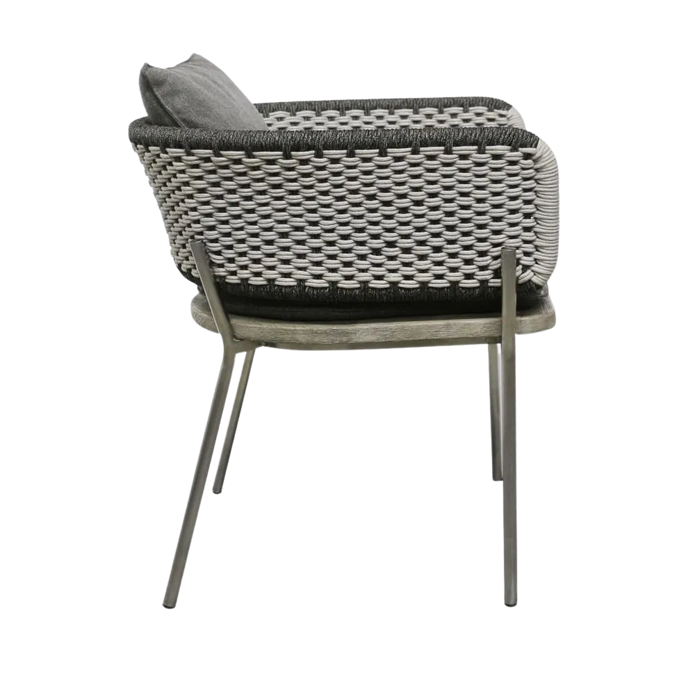Studio Two Tone Rope Dining Armchair