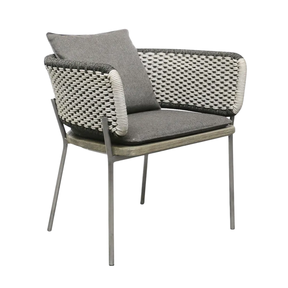 Studio Two Tone Rope Dining Armchair
