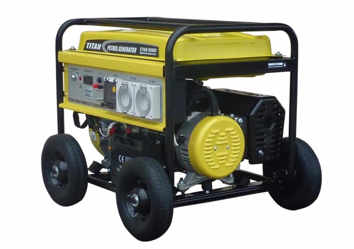 Titan 10000E 8.4kW Petrol Generator WORKSITE RCD