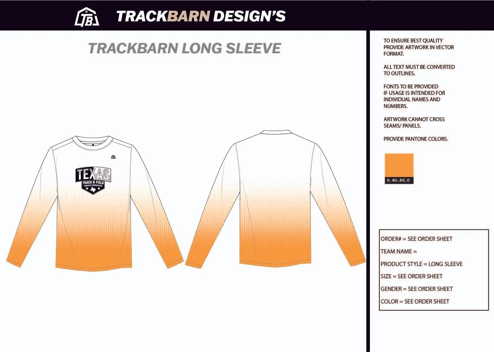 TTFCA-- Mens Stretch Light LS Tee