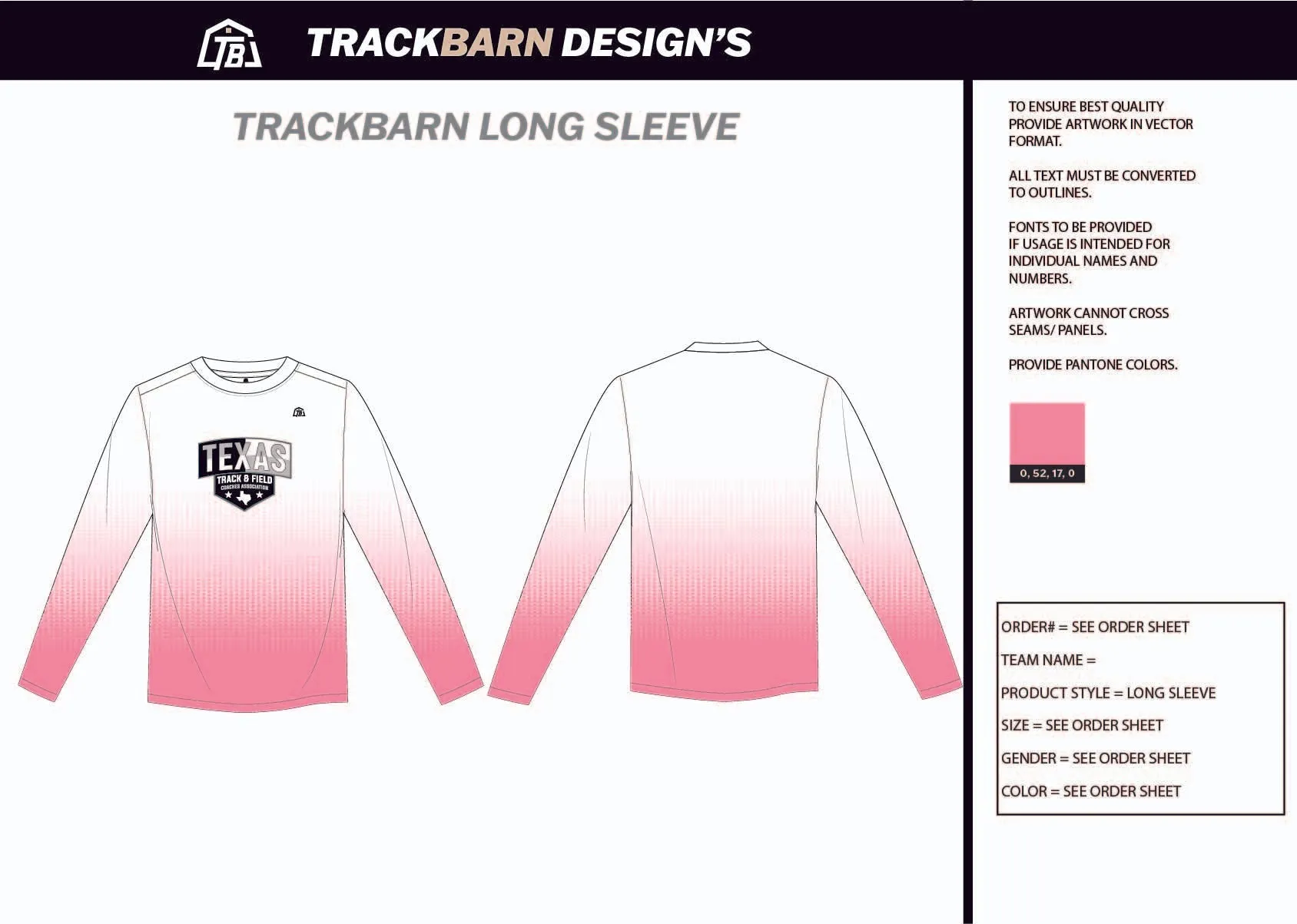 TTFCA-- Mens Stretch Light LS Tee