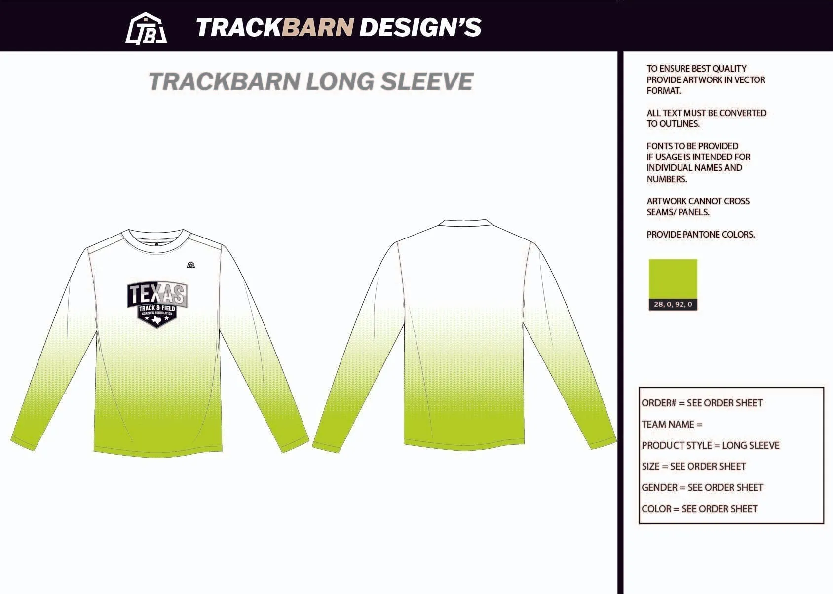 TTFCA-- Mens Stretch Light LS Tee