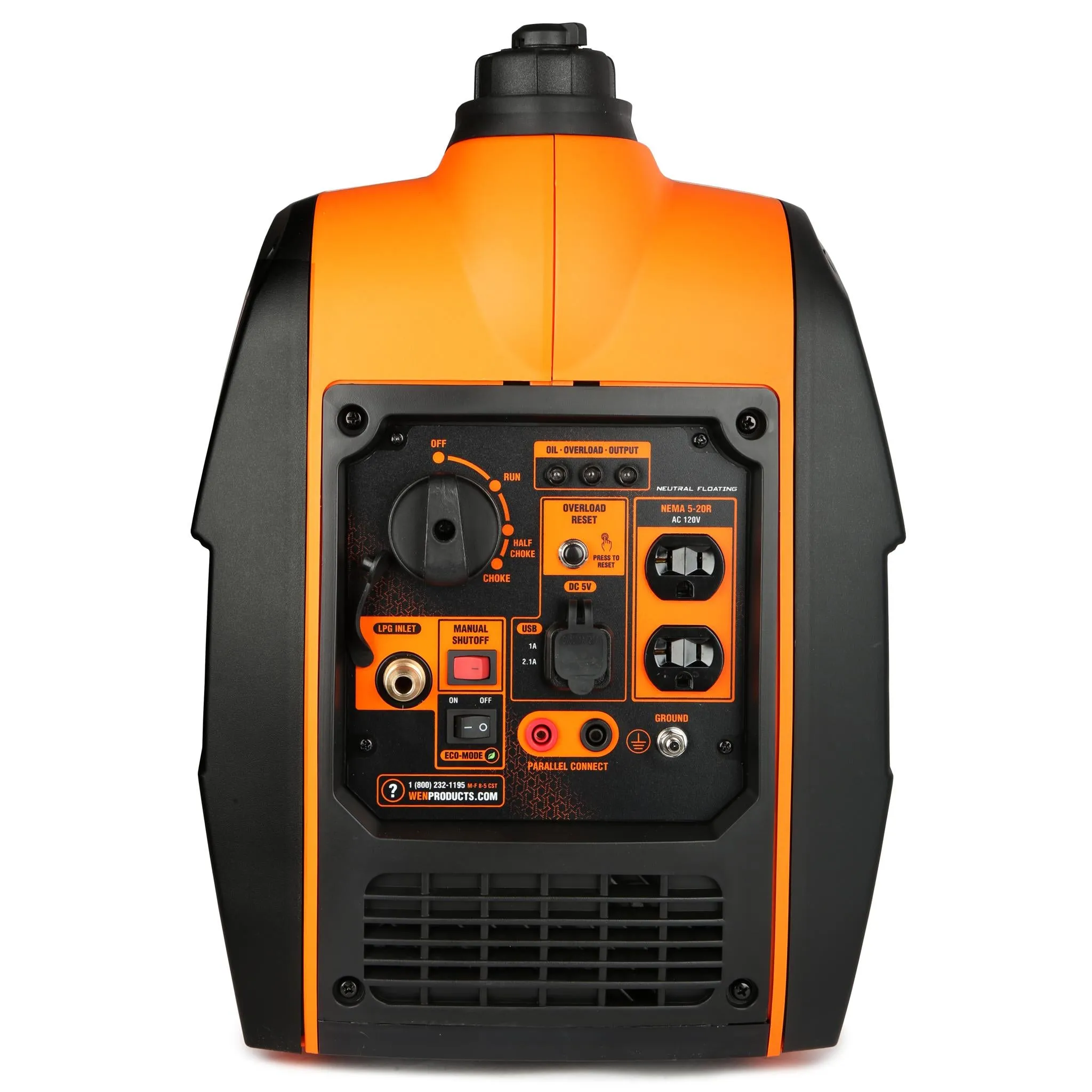 WEN DF250i Super Quiet 2500-Watt Portable Dual Fuel Inverter Generator with Fuel Shut-Off