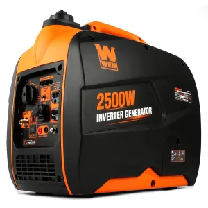 WEN DF250i Super Quiet 2500-Watt Portable Dual Fuel Inverter Generator with Fuel Shut-Off