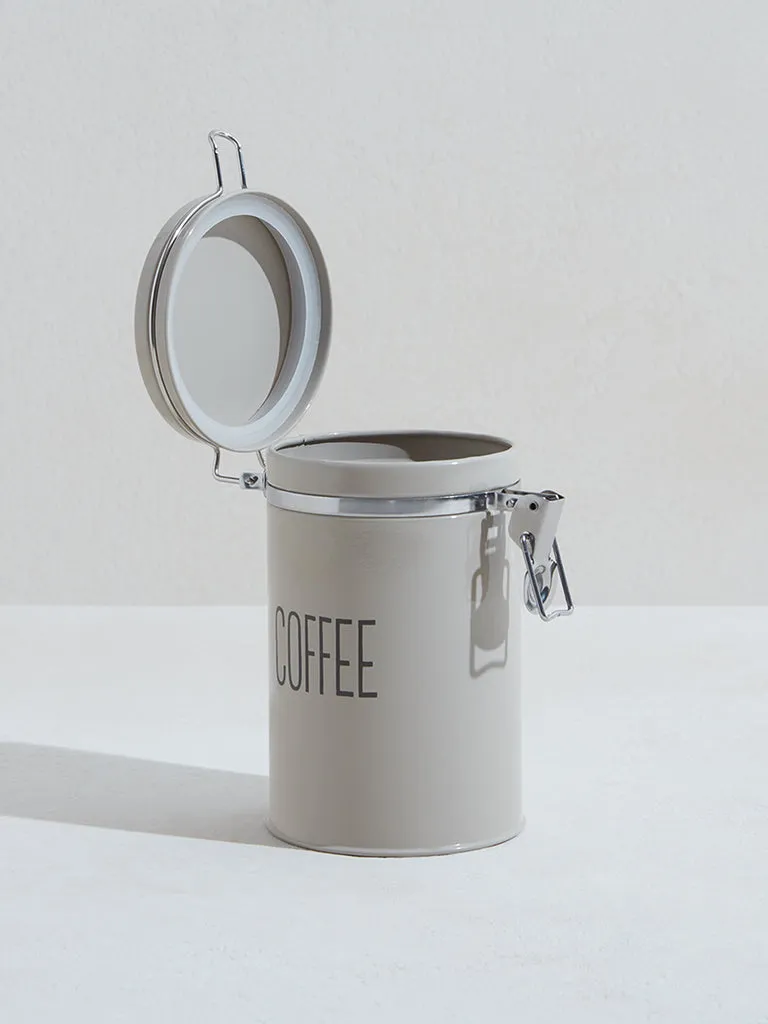 Westside Home Off White Coffee Canister