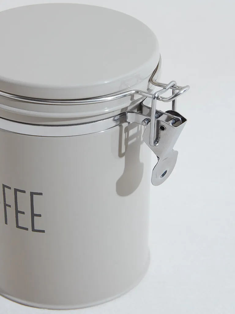 Westside Home Off White Coffee Canister
